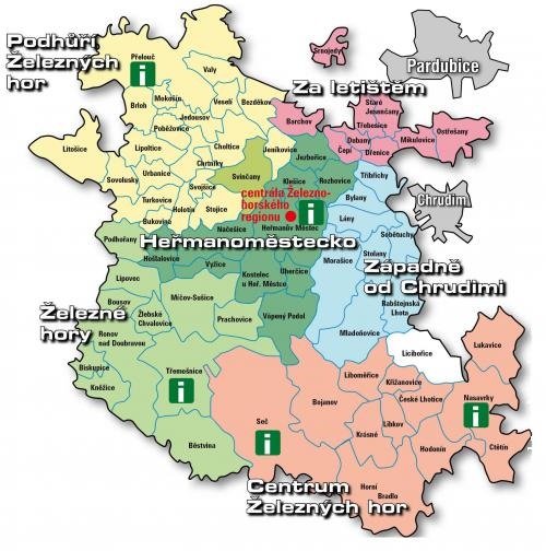 Území MAS Železnohorský region